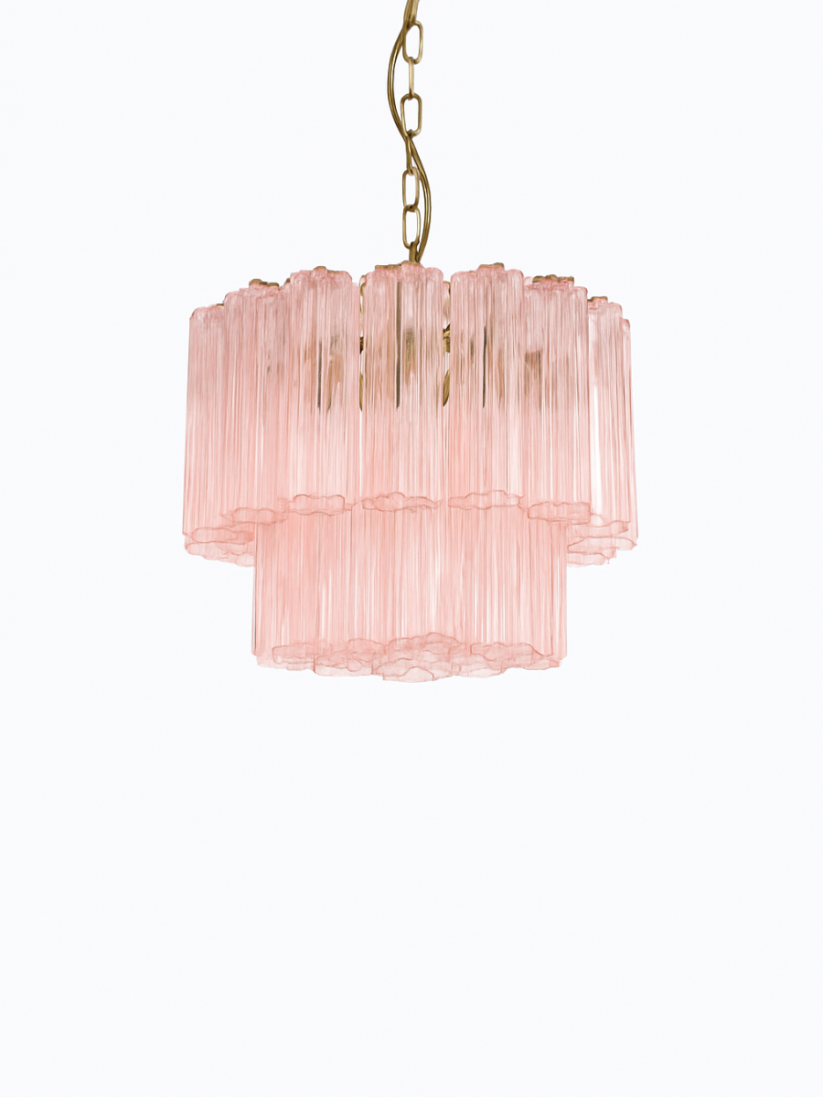 Pink Forma Duo Chandelier