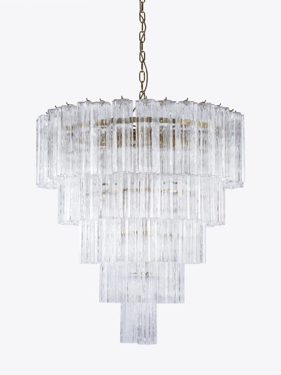 Forma 5-Layer Blush Glass Chandelier