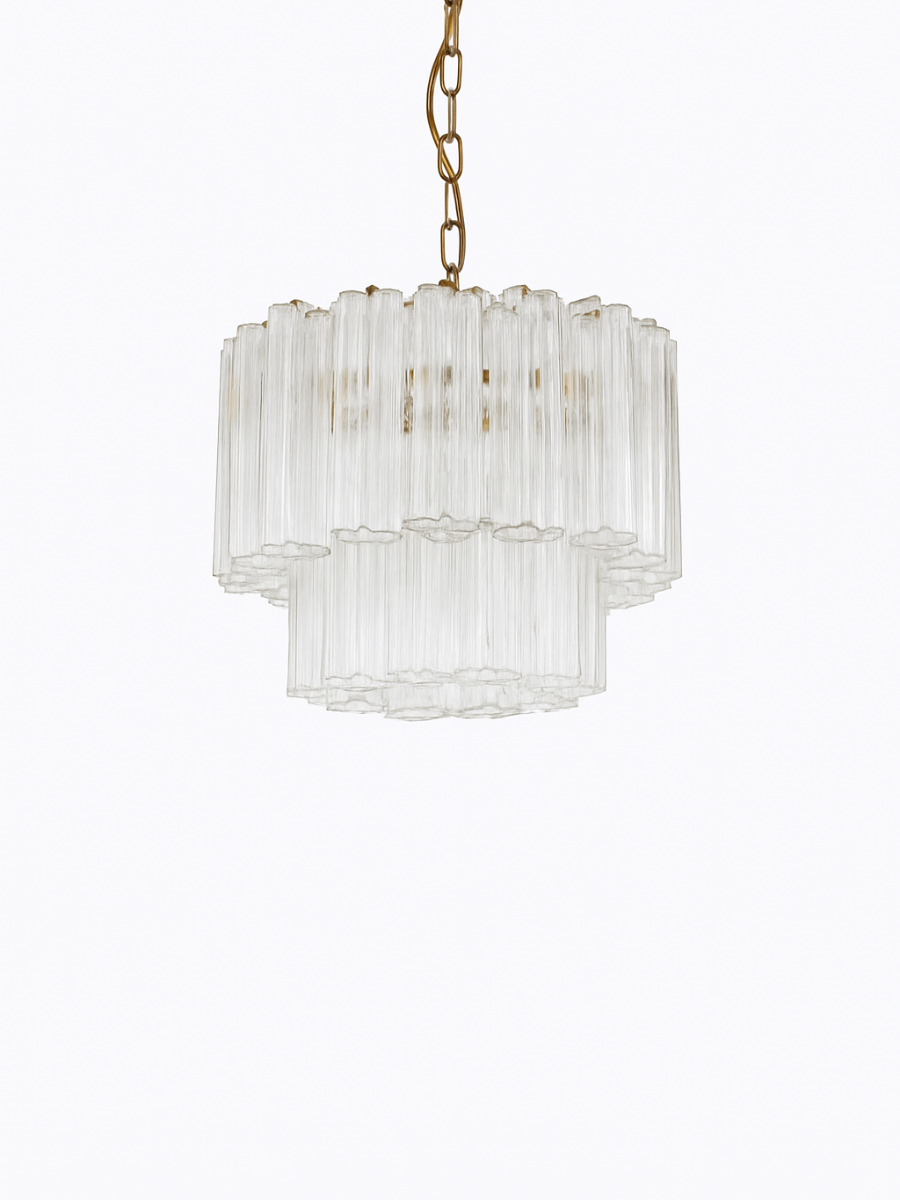 Clear Forma Duo Chandelier