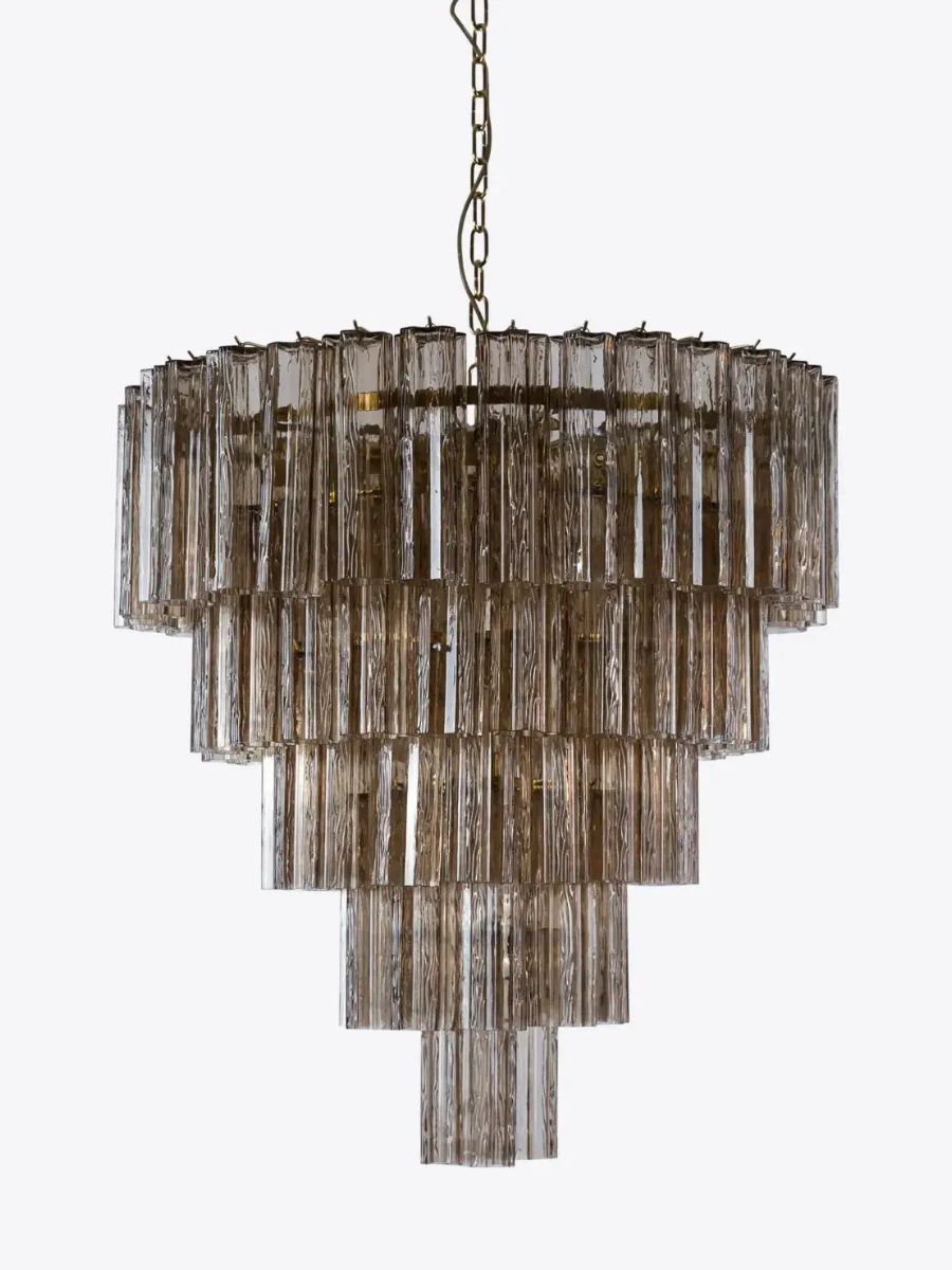 Forma 5-Layer Blush Glass Chandelier