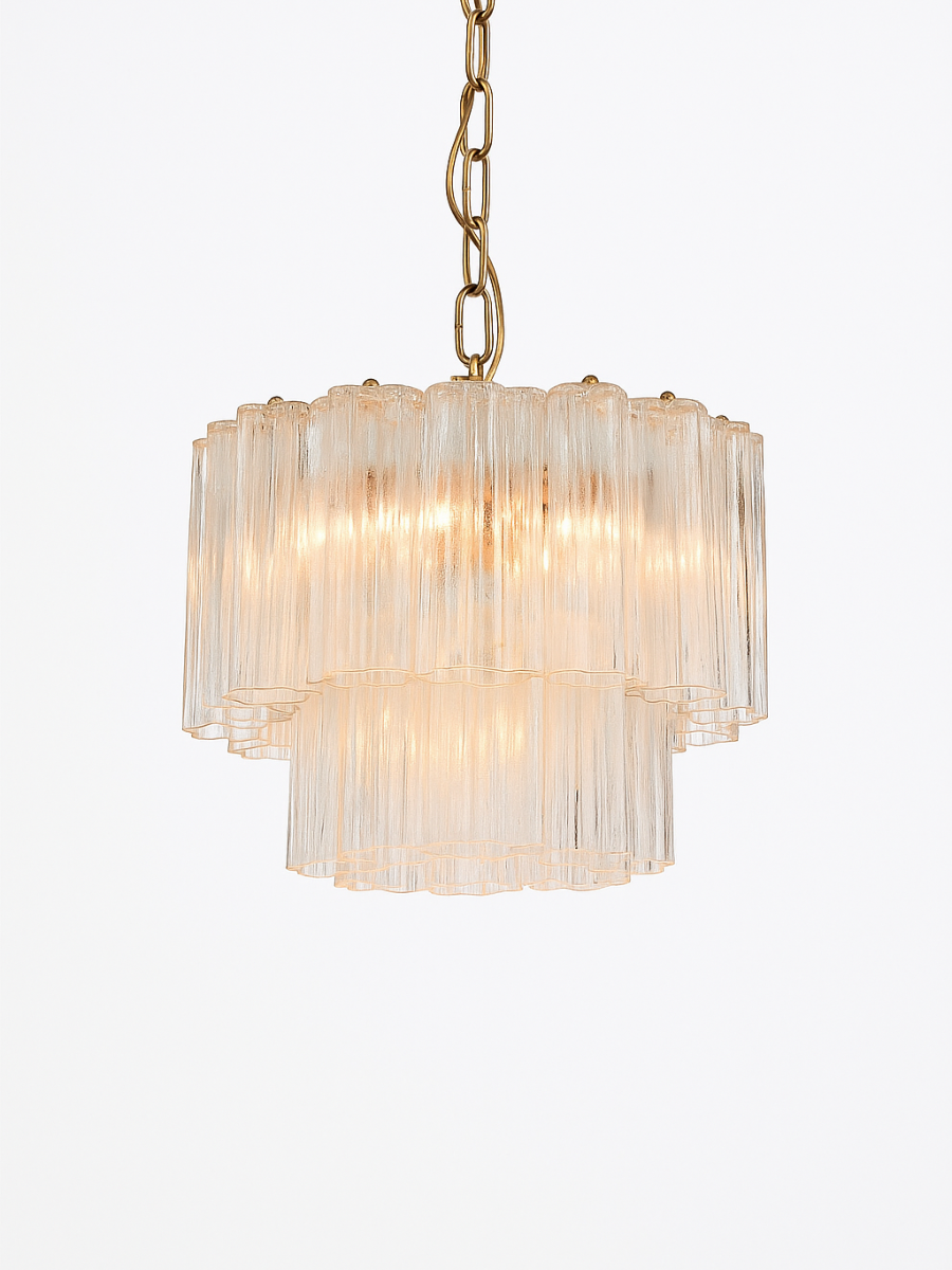 Clear Forma Duo Chandelier