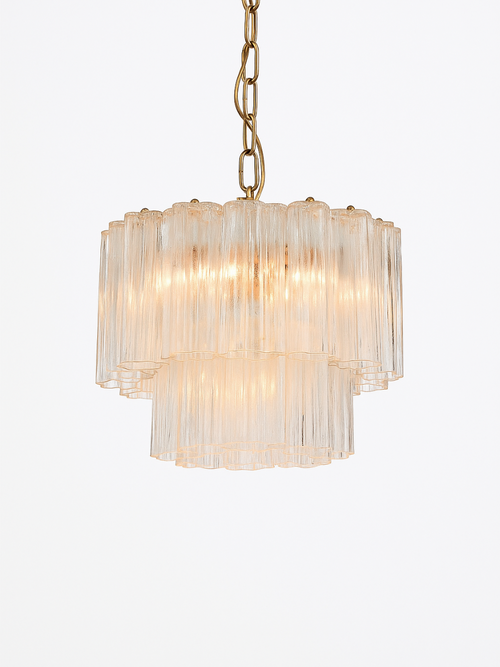 Clear Forma Duo Chandelier