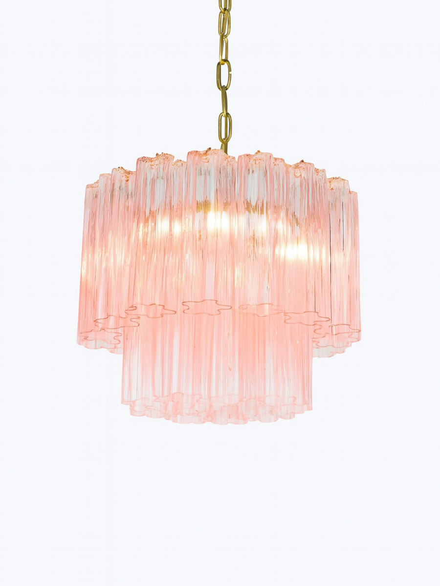 Pink Forma Duo Chandelier