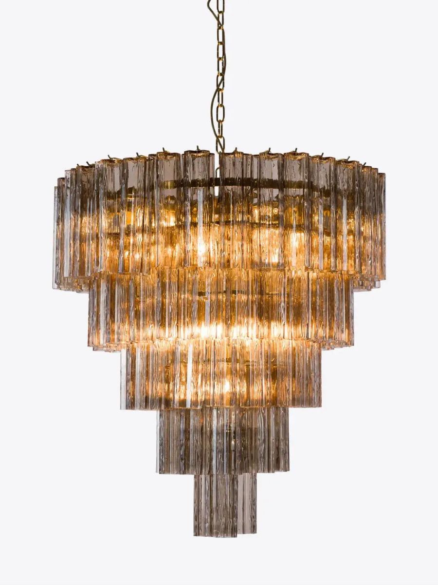 Smoke Luce 5-layer Chandelier