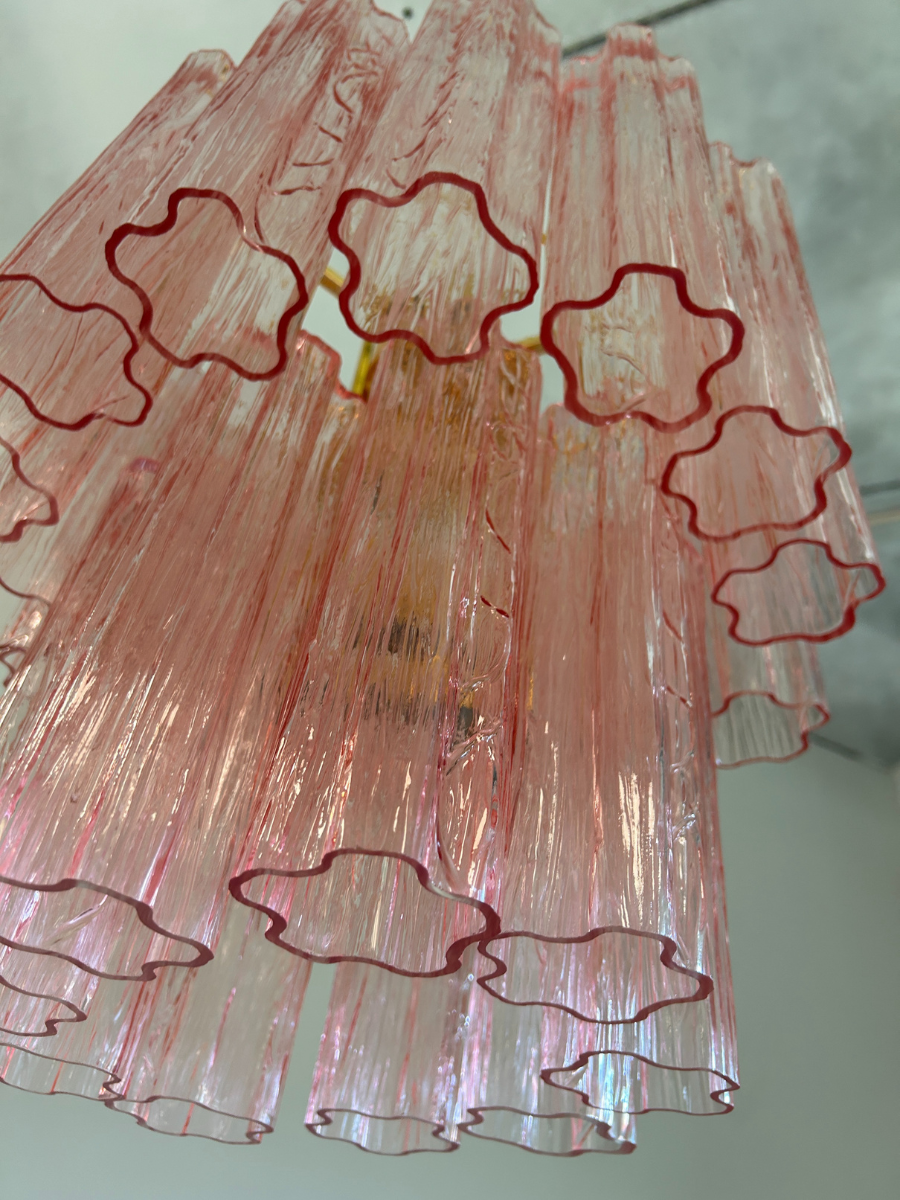 Pink Forma Duo Chandelier