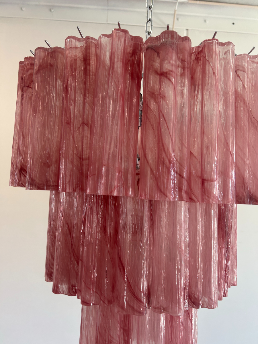 Pink Alabaster Forma 52 Chandelier