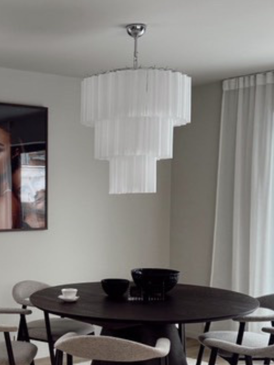 White Forma 52 Chandelier