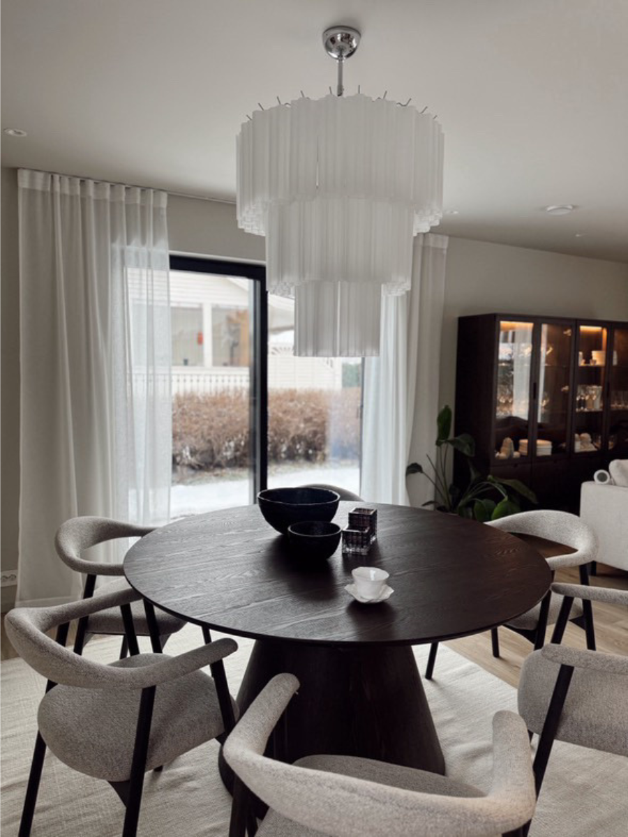 White Forma 52 Chandelier