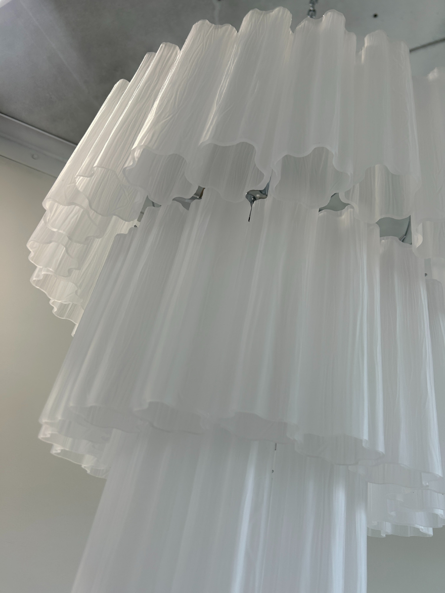 White Forma 52 Chandelier