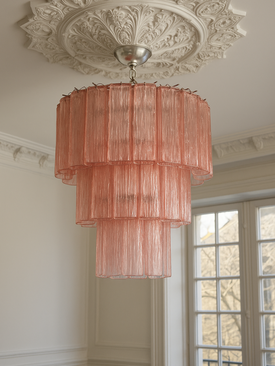 Pink Luce 3-layer Chandelier