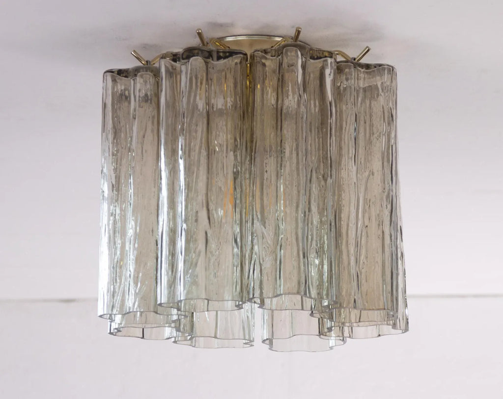 Murano Fume Tronchi Ceiling Lamp 8 Tubes