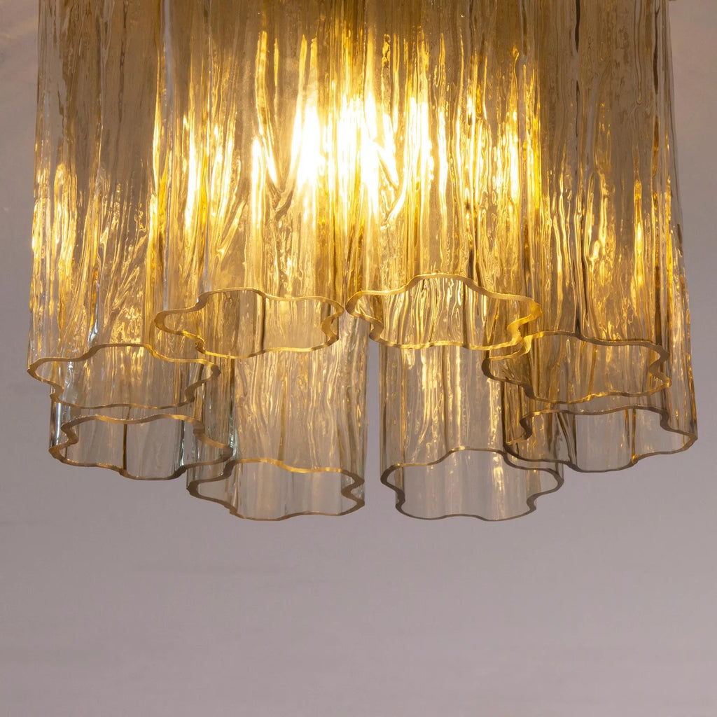 Murano Fume Tronchi Ceiling Lamp 8 Tubes