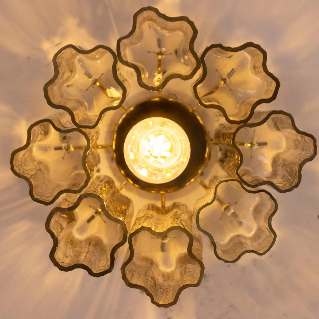 Murano Fume Tronchi Ceiling Lamp 8 Tubes