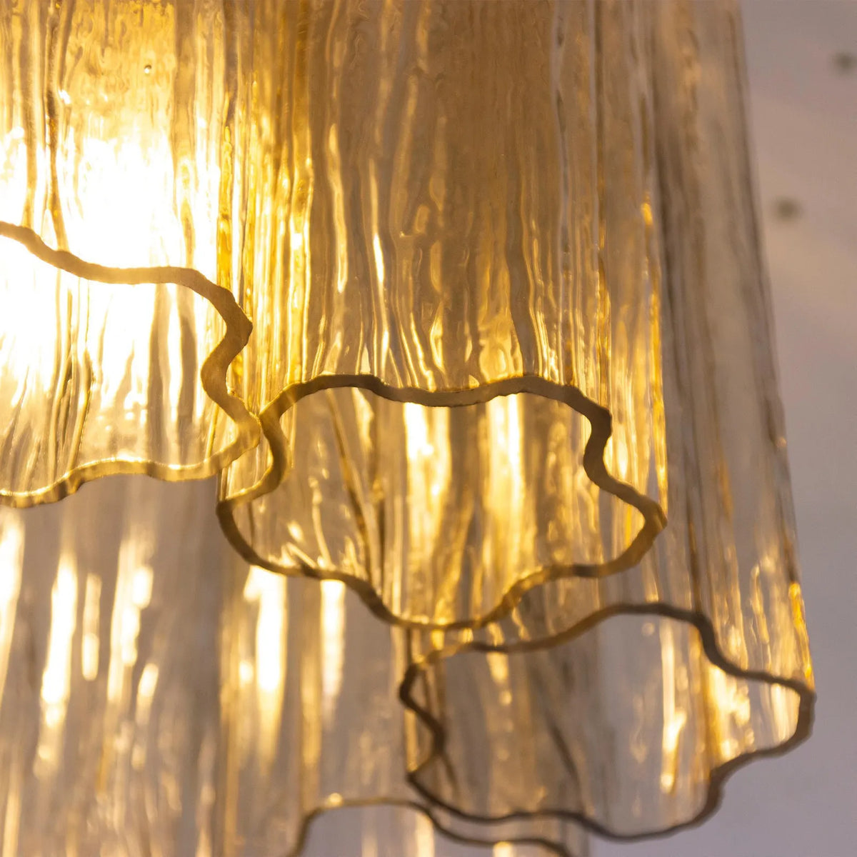 Murano Fume Tronchi Ceiling Lamp 8 Tubes