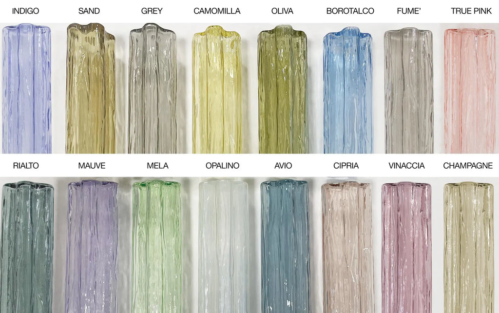 Murano Fume Tronchi Ceiling Lamp 8 Tubes