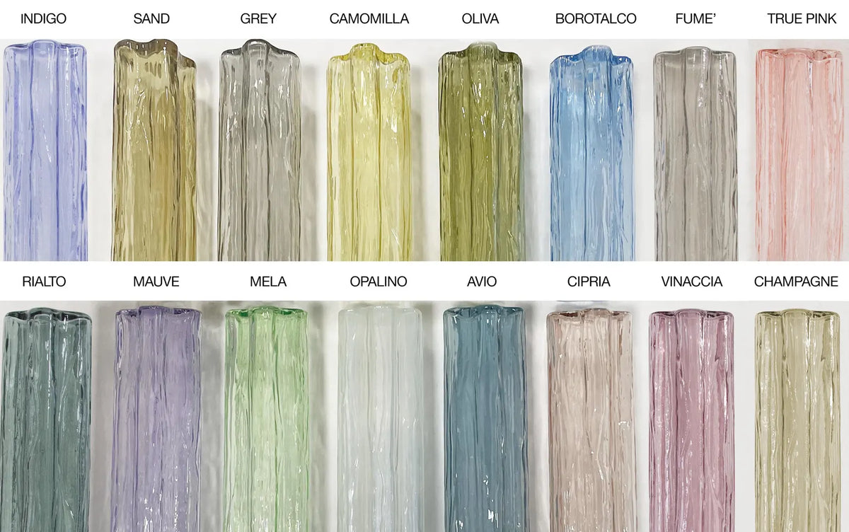 Murano Fume Tronchi Ceiling Lamp 8 Tubes
