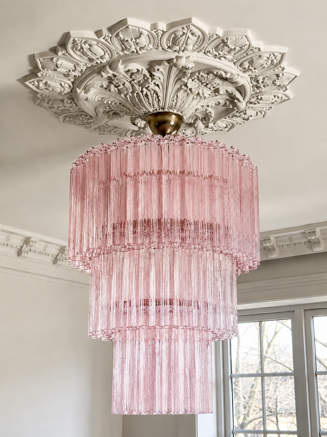 Pink Luce 3-layer Chandelier
