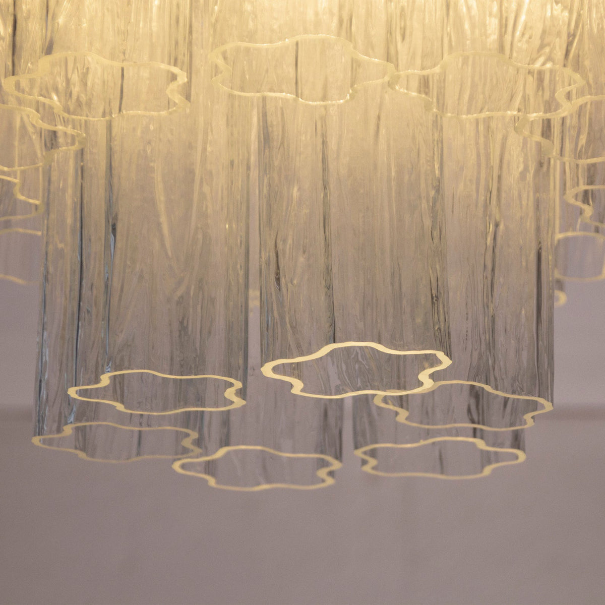 Murano Clear Tronchi Ceiling Lights