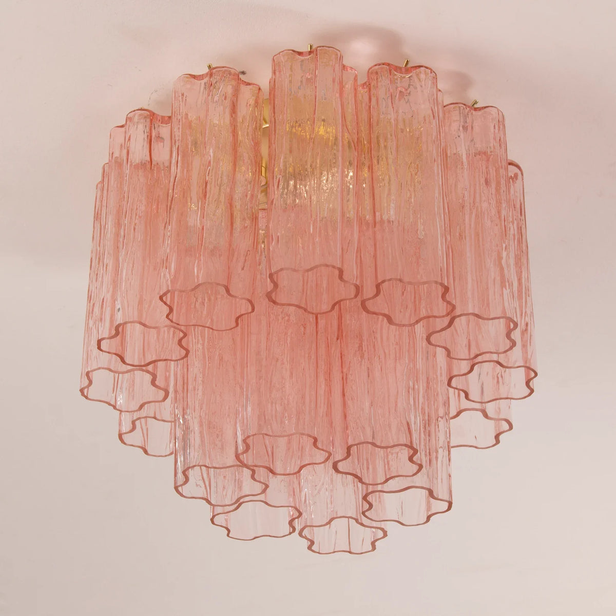 Murano Pink Tronchi Ceiling Lamp