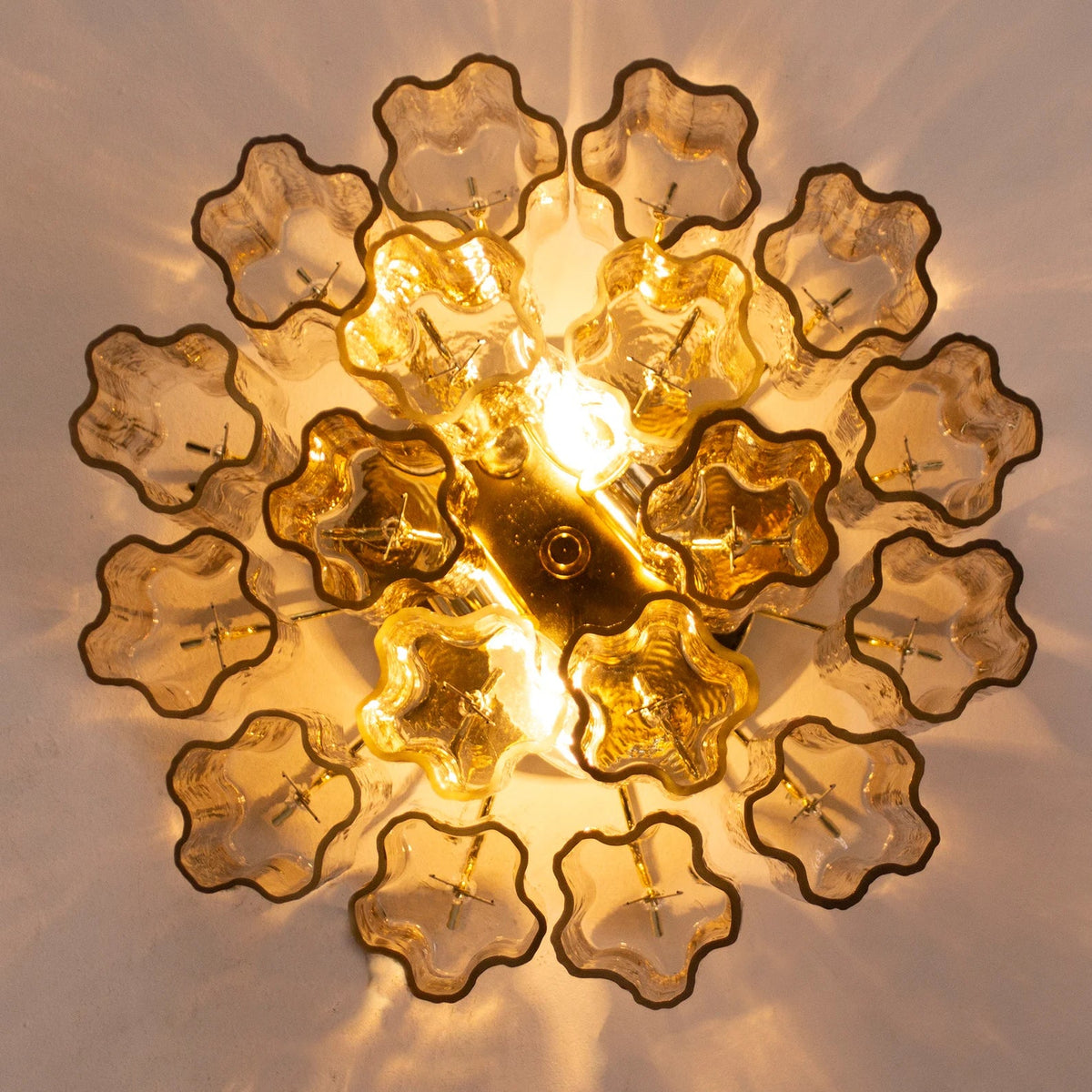 Murano Fume Tronchi Ceiling Lamp