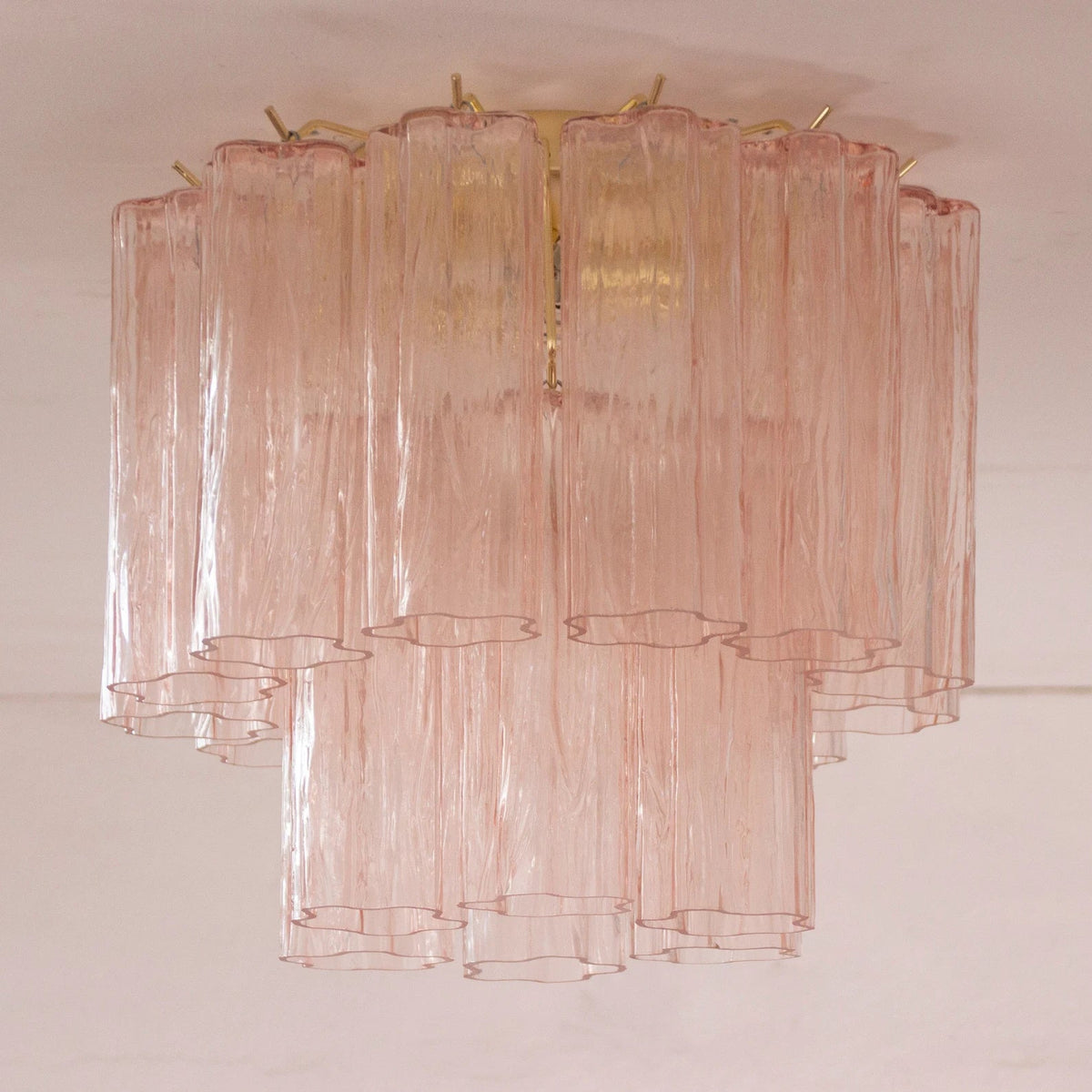 Murano Light Pink Tronchi Ceiling Lamp